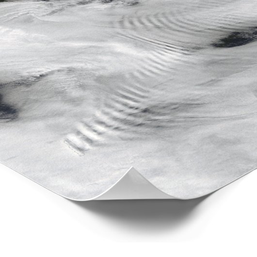 Poster Nuages ondulés en forme de navire 2 (Coin)