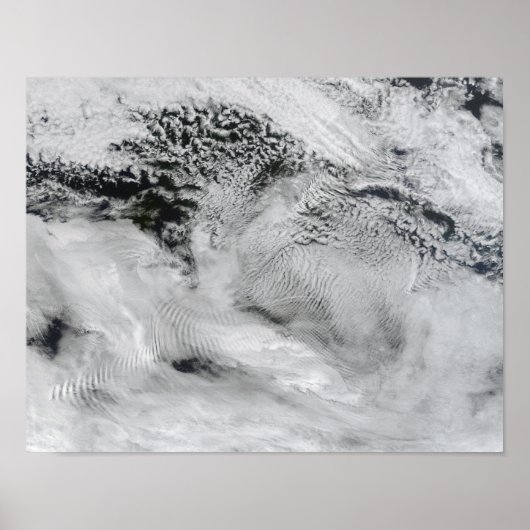 Poster Nuages ondulés en forme de navire 2 (Devant)