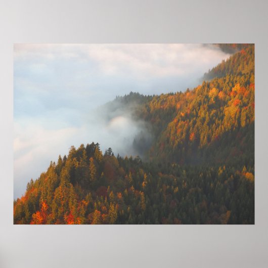 Poster Nuages Pieniny d'automne (Devant)