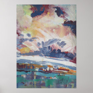 Poster Nuages qui se forment Peinture / Artiste Larry Ler