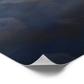 Poster Nuages réfléchis foncés (Coin)