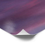 Poster Nuages roses bleus (Coin)
