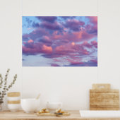 Poster Nuages roses et violets (Cuisine)