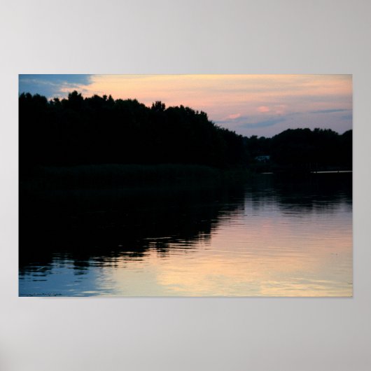 Poster Nuages roses Imprimer (Devant)