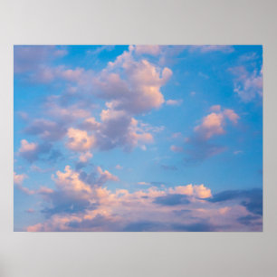 Poster Nuages roses - Rimini, Italie