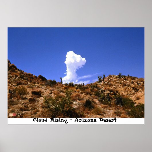 Poster Nuages se levant - Arizona Desert (Devant)