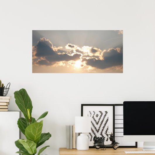 Poster Nuages Sun (Bureau à domicile)
