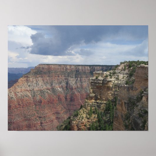 Poster Nuages sur Grand Canyon (Devant)