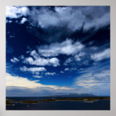 Poster Nuages sur la mer Méditerranée (Devant)