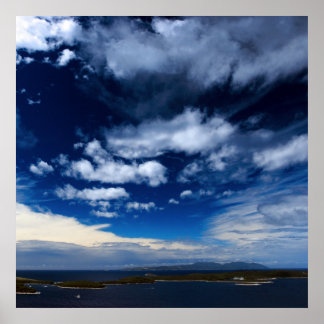 Poster Nuages sur la mer Méditerranée