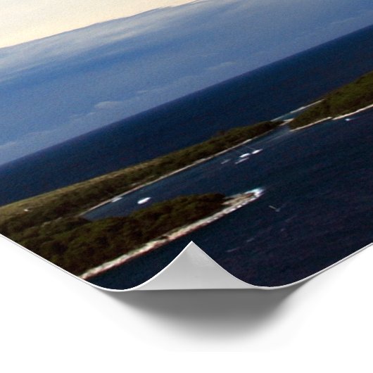 Poster Nuages sur la mer Méditerranée (Coin)