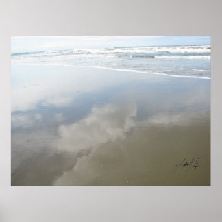 Poster Nuages sur le rivage