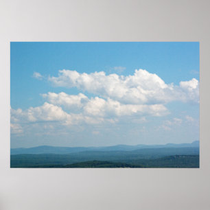 Poster Nuages sur les montagnes