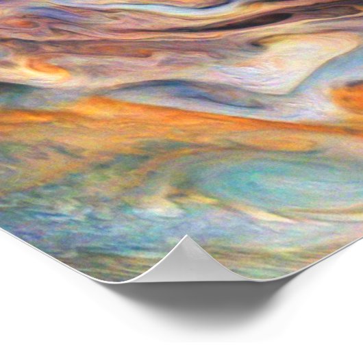 Poster Nuages tordus Jupiter North Ceinture tempérée (Coin)