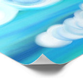 Poster Nuages tourbillonnant (Coin)