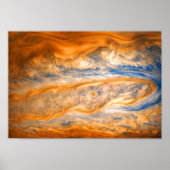 Poster Nuages tourbillonnants de Jupiter (Devant)