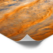 Poster Nuages tourbillonnants de Jupiter (Coin)