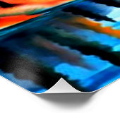 Poster Nuages traversant la lune (Coin)