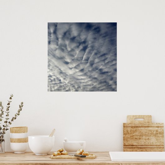 Poster nuages tressés (Cuisine)