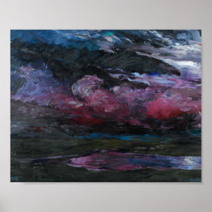 Poster Nuages tumultueux en dérive Emil Nolde