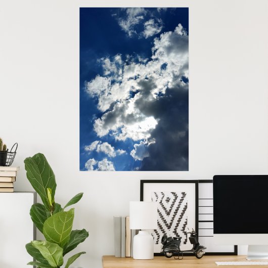 Poster Nuages uniquement (Bureau à domicile)