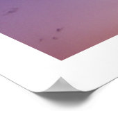 Poster Nuages violets éparpillés au crépuscule (Coin)