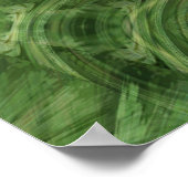 Poster Nuances d'affiche verte~Imprimer (Coin)
