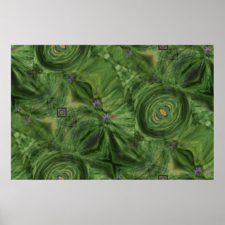 Poster Nuances d'affiche verte~Imprimer