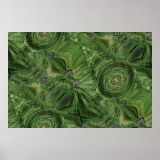 Poster Nuances d'affiche verte~Imprimer (Devant)