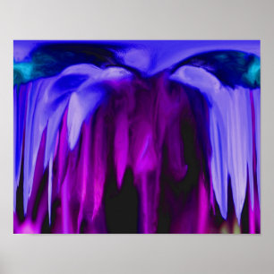 Poster Nuances D'Art Abstrait Violet