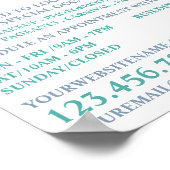 Poster Nuances De Bleu, Maquillage Artiste Publicité (Coin)