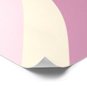 Poster Nuances de Coeur Super rose (Coin)