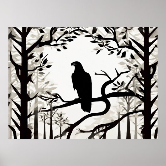 Poster Nuances de gris : Whispers Wilderness (Devant)