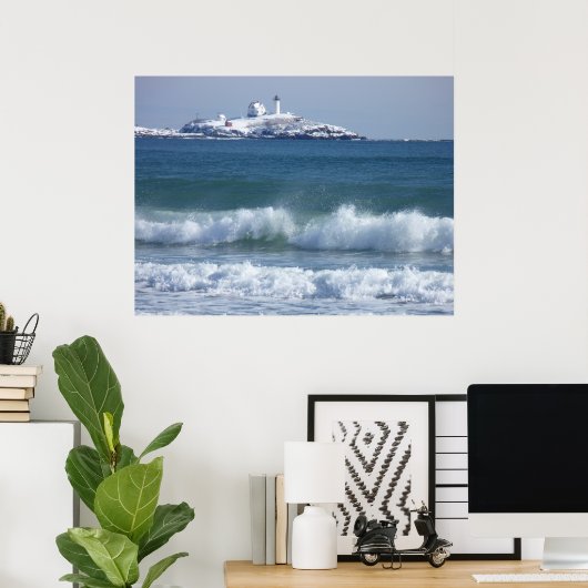 Poster Nubble Lighthouse 2 (Bureau à domicile)