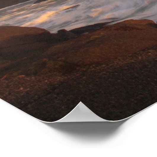 Poster Nubble Lighthouse Arc en ciel après la tempête (Coin)