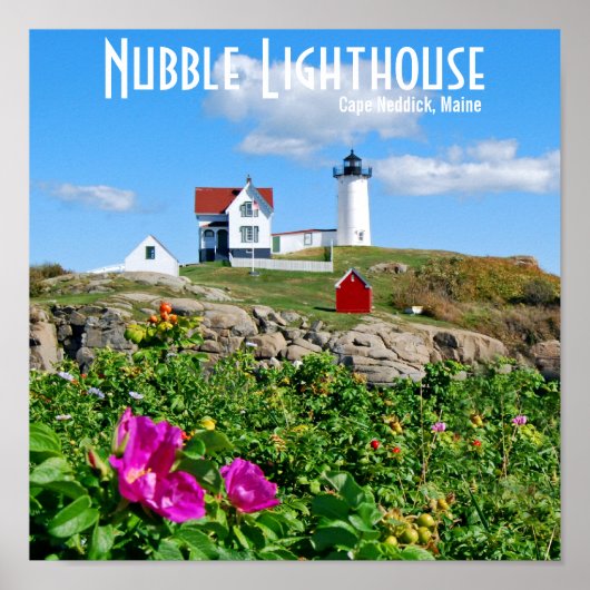 Poster Nubble Lighthouse, Cape Neddick, Maine (Devant)