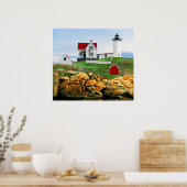 Poster Nubble Lighthouse York Maine (Cuisine)