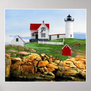 Poster Nubble Lighthouse York Maine
