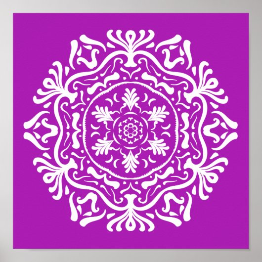 Poster Nudibranche Mandala (Devant)