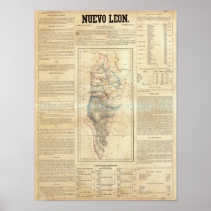 Poster Nuevo Leon, Mexique