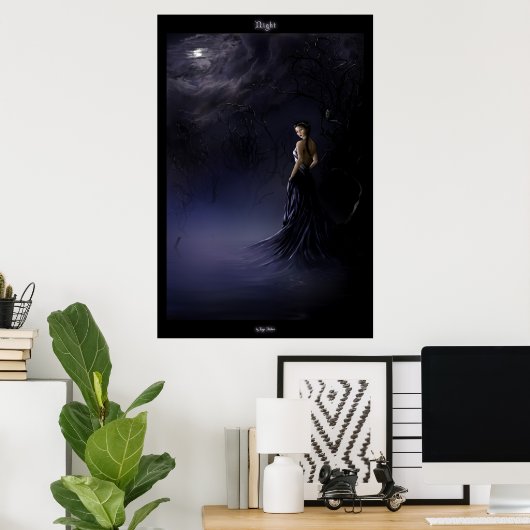 Poster Nuit (Bureau à domicile)