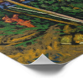 Poster Nuit à Haïfa, Paysage Cityscape Peinture Art (Coin)