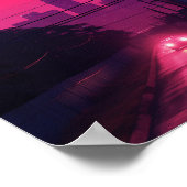 Poster Nuit à Houston Texas USA (Coin)