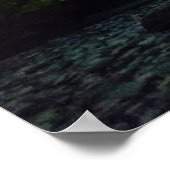 Poster Nuit à Skógafoss (Coin)