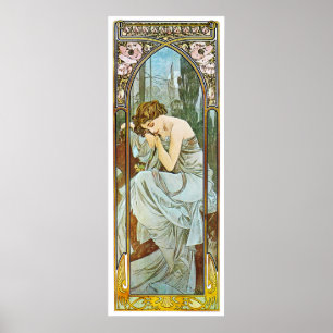 Poster Nuit, Alphonse Mucha
