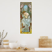 Poster Nuit, Alphonse Mucha (Cuisine)