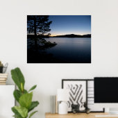 Poster Nuit au lac (Bureau à domicile)