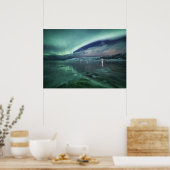 Poster Nuit aurora nord-norvégienne (Cuisine)