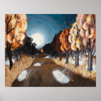 Poster Nuit automnale : 30x24 Imprimer