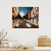 Poster Nuit automnale : 30x24 Imprimer (Cuisine)